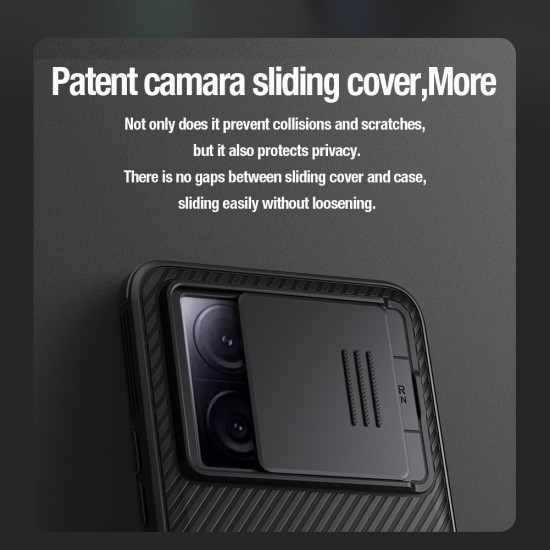 Xiaomi 13T / 13T Pro твърд гръб със защита на камерата Nillkin син Xiaomi 13T / 13T Pro твърд гръб със защита на камерата Nillkin син