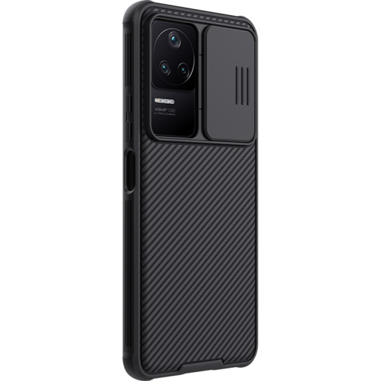 Poco F4 5G твърд гръб със защита на камерата черен Poco F4 5G твърд гръб със защита на камерата черен