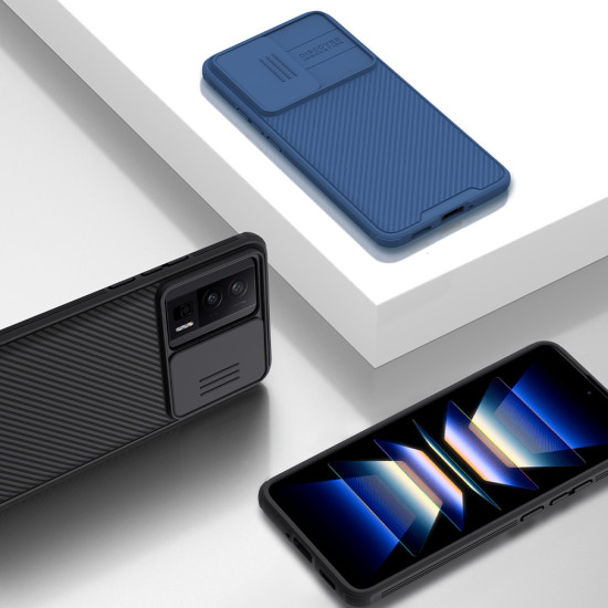 Poco F5 Pro 5G твърд гръб със защита на камерата Nillkin син Poco F5 Pro 5G твърд гръб със защита на камерата Nillkin син