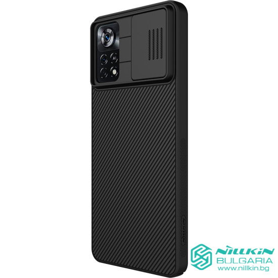Poco X4 Pro 5G твърд гръб със защита на камерата Nillkin черен Poco X4 Pro 5G твърд гръб със защита на камерата Nillkin черен