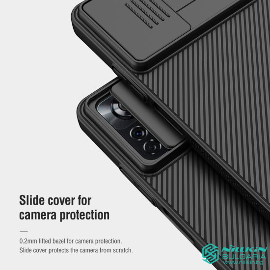 Poco X4 Pro 5G твърд гръб със защита на камерата Nillkin черен Poco X4 Pro 5G твърд гръб със защита на камерата Nillkin черен