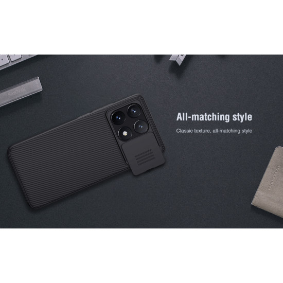 POCO X6 PRO 5G твърд гръб със защита на камерата Nillkin черен POCO X6 PRO 5G твърд гръб със защита на камерата Nillkin черен