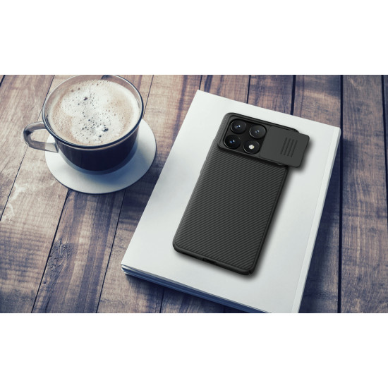 POCO X6 PRO 5G твърд гръб със защита на камерата Nillkin черен POCO X6 PRO 5G твърд гръб със защита на камерата Nillkin черен