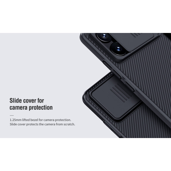 POCO X6 PRO 5G твърд гръб със защита на камерата Nillkin черен POCO X6 PRO 5G твърд гръб със защита на камерата Nillkin черен