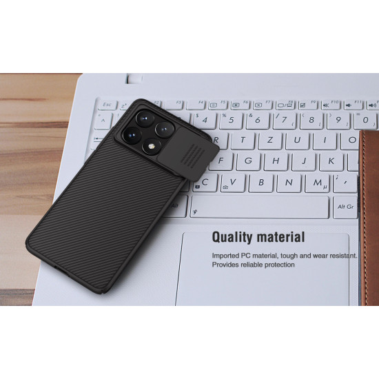 POCO X6 PRO 5G твърд гръб със защита на камерата Nillkin черен POCO X6 PRO 5G твърд гръб със защита на камерата Nillkin черен