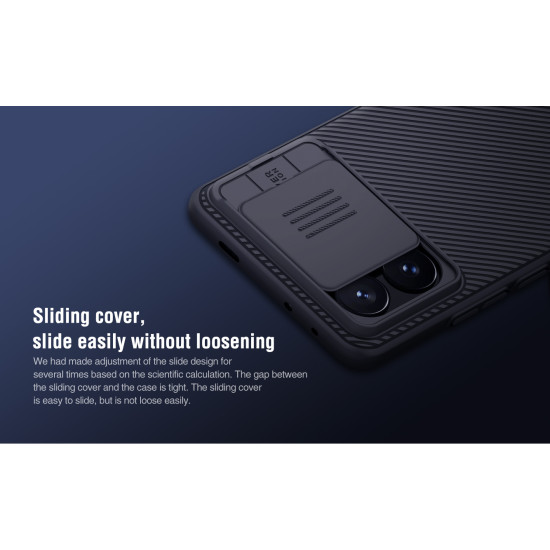 POCO X6 PRO 5G твърд гръб със защита на камерата Nillkin черен POCO X6 PRO 5G твърд гръб със защита на камерата Nillkin черен