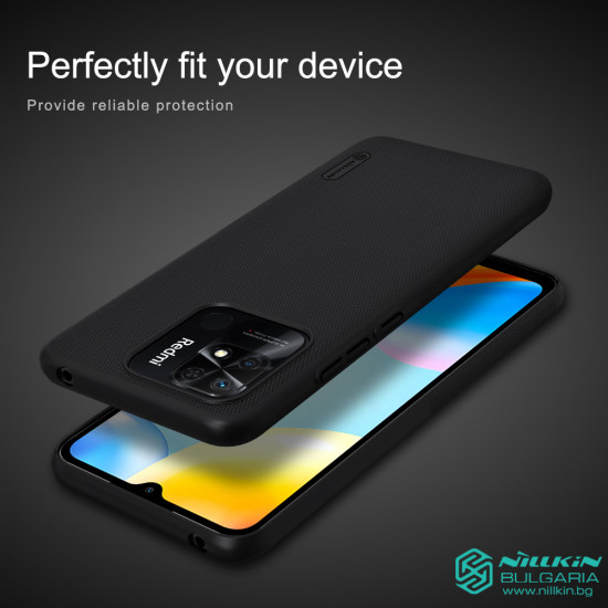 Redmi 10C калъф твърд гръб Nillkin черен Redmi 10C калъф твърд гръб Nillkin черен