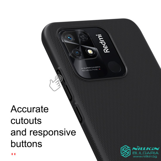 Redmi 10C калъф твърд гръб Nillkin черен Redmi 10C калъф твърд гръб Nillkin черен