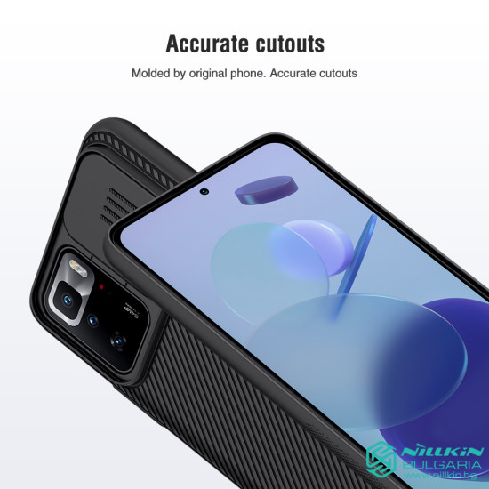 Redmi Note 10 PRO 5G / POCO X3 GT 5G твърд гръб със защита на камерата Nillkin черен Redmi Note 10 PRO 5G / POCO X3 GT 5G твърд гръб със защита на камерата Nillkin черен