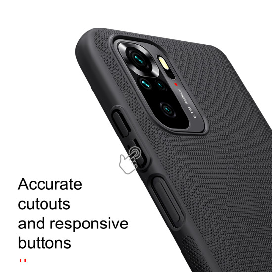 Redmi Note 10 калъф твърд гръб Nillkin черен Redmi Note 10 калъф твърд гръб Nillkin черен