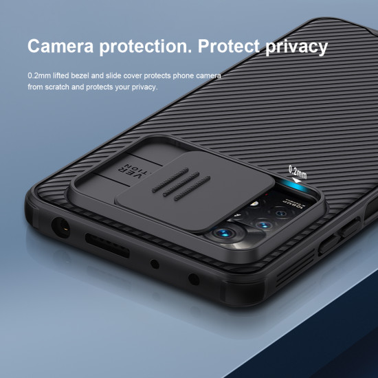 Redmi Note 12 Pro 4G твърд гръб със защита на камерата Nillkin син Redmi Note 12 Pro 4G твърд гръб със защита на камерата Nillkin син