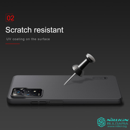 Redmi Note 12 Pro 4G калъф твърд гръб Nillkin черен Redmi Note 12 Pro 4G калъф твърд гръб Nillkin черен
