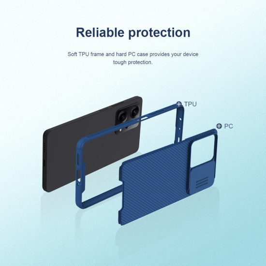 Redmi Note 12 Pro 5G твърд гръб със защита на камерата Nillkin черен Redmi Note 12 Pro 5G твърд гръб със защита на камерата Nillkin черен