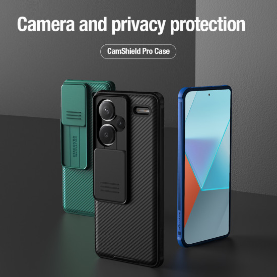 Redmi Note 13 Pro+ 5G твърд гръб със защита на камерата Nillkin черен Redmi Note 13 Pro+ 5G твърд гръб със защита на камерата Nillkin черен