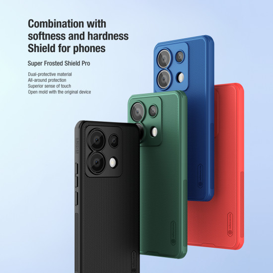 Redmi Note 13 Pro 5G / POCO X6 калъф твърд гръб Nillkin черен Redmi Note 13 Pro 5G / POCO X6 калъф твърд гръб Nillkin черен