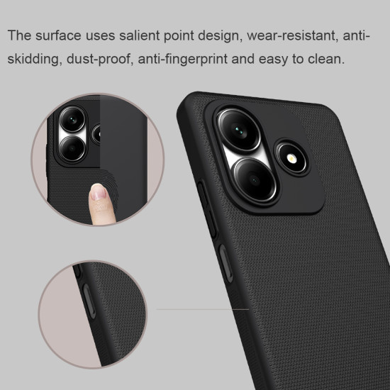 Redmi Note 14 5G калъф твърд гръб Nillkin черен Redmi Note 14 5G калъф твърд гръб Nillkin черен