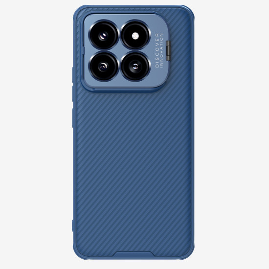 Xiaomi 14 Pro магнитен твърд гръб със защита на камерата (с отвори на капака) син Xiaomi 14 Pro магнитен твърд гръб със защита на камерата (с отвори на капака) син