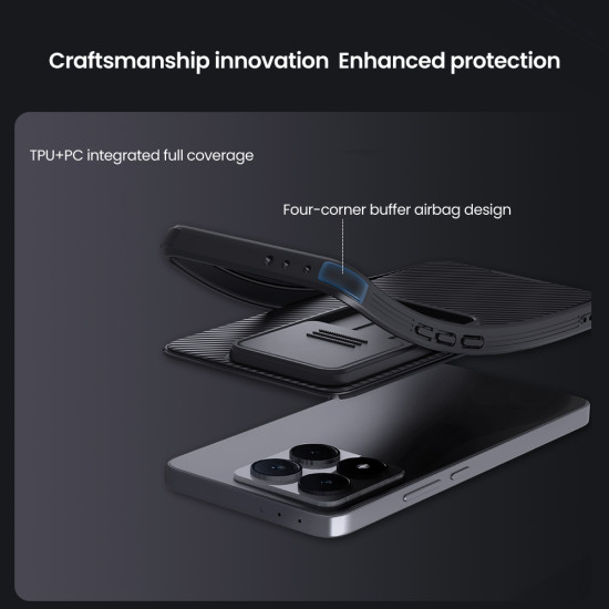 Xiaomi 14T твърд гръб със защита на камерата Nillkin черен Xiaomi 14T твърд гръб със защита на камерата Nillkin черен