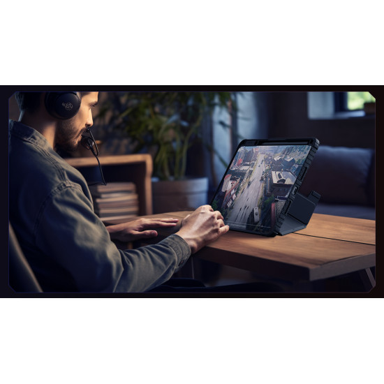 Xiaomi Pad 7 / 7 Pro брониран калъф с капак и защита на камерата син Xiaomi Pad 7 / 7 Pro брониран калъф с капак и защита на камерата син