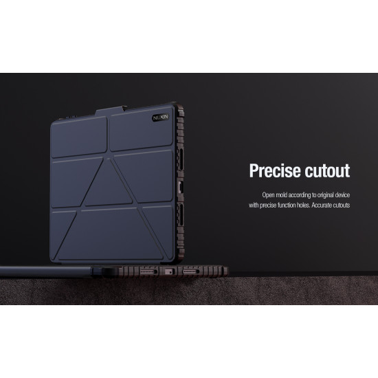 Xiaomi Pad 7 / 7 Pro брониран калъф с капак и защита на камерата син Xiaomi Pad 7 / 7 Pro брониран калъф с капак и защита на камерата син