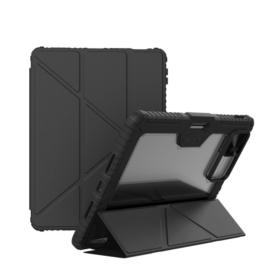 Xiaomi Pad 7 / 7 Pro брониран калъф с капак и защита на камерата черен