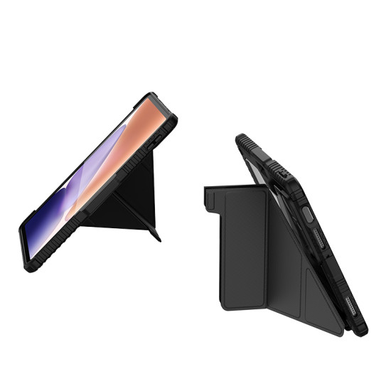 Xiaomi Pad 7 / 7 Pro брониран калъф с капак и защита на камерата черен Xiaomi Pad 7 / 7 Pro брониран калъф с капак и защита на камерата черен