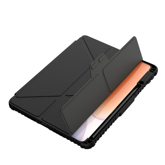 Xiaomi Pad 7 / 7 Pro брониран калъф с капак и защита на камерата черен Xiaomi Pad 7 / 7 Pro брониран калъф с капак и защита на камерата черен